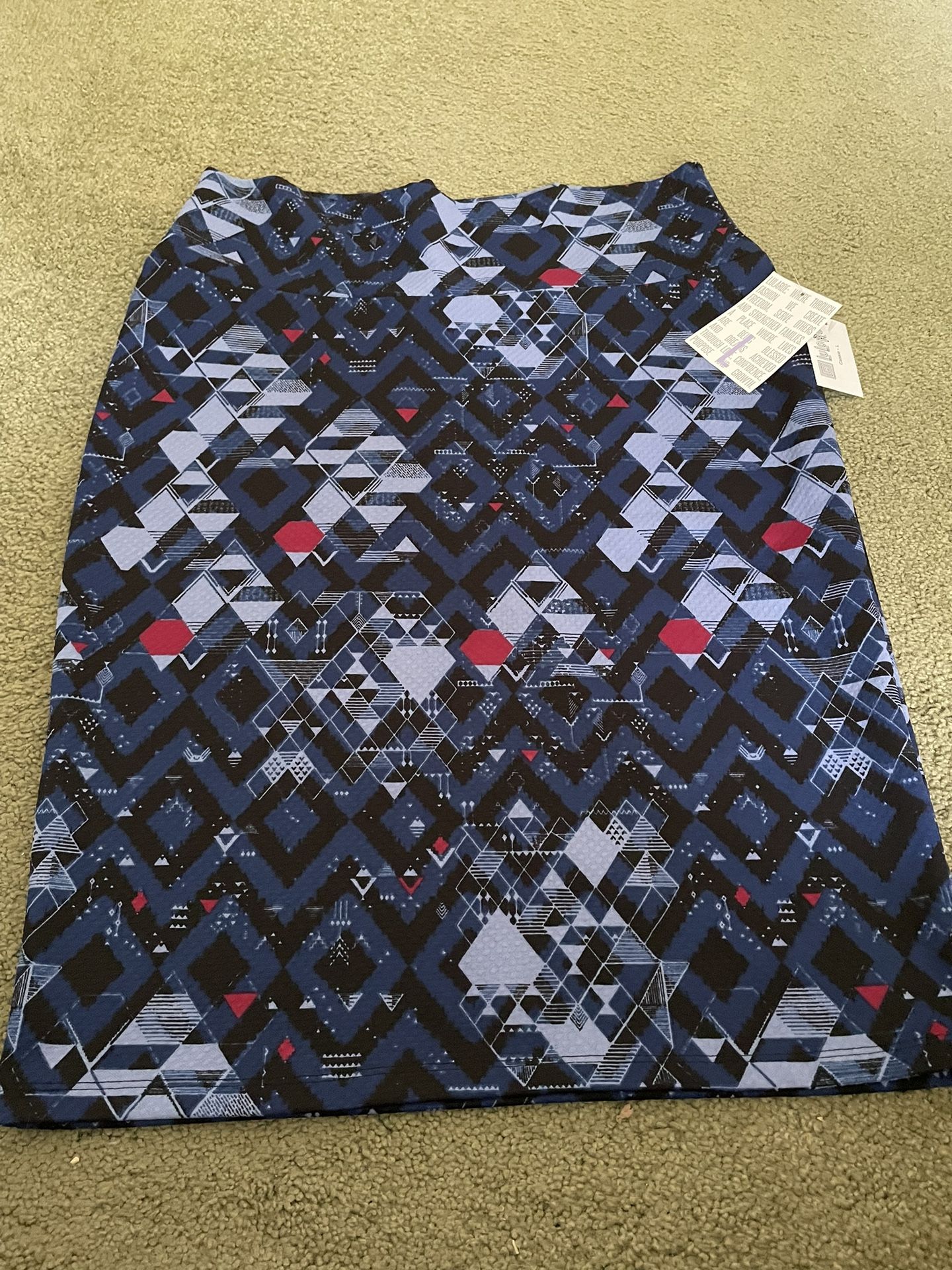 LulaRoe Cassie Skirt Large New w/ Tags