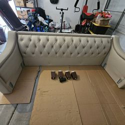 Leather Tufted Couch