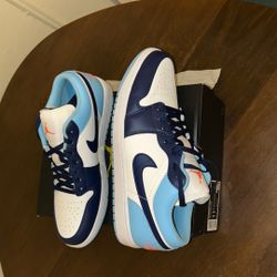 Air Jordan 1 Low Blue/Black/White – Brand New – Size 11.5