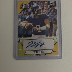 Will Levi’s Autograph Card