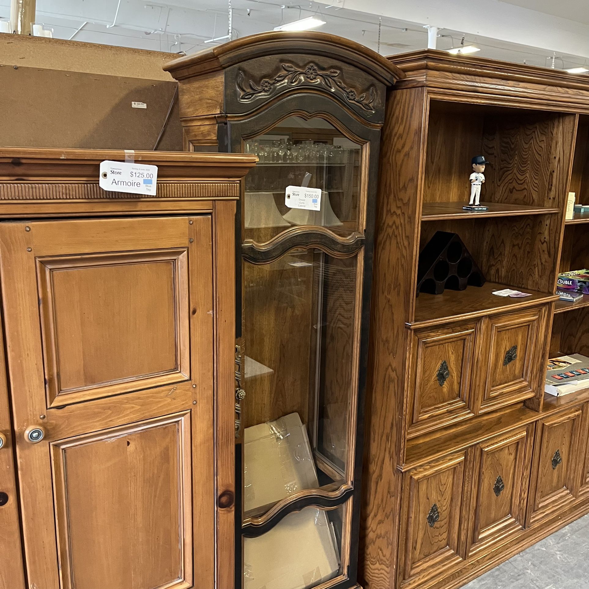 Narrow Drexel Curio Cabinet (in Store)