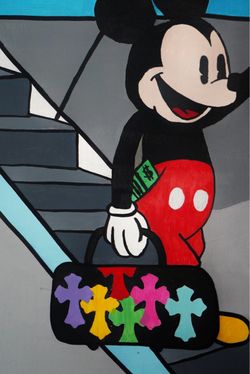 Mickey Mouse x Chrome Heart Art