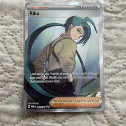 Rika Pokemon Card Full Art Trainer 