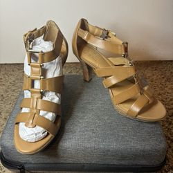 Brown Strappy Heel