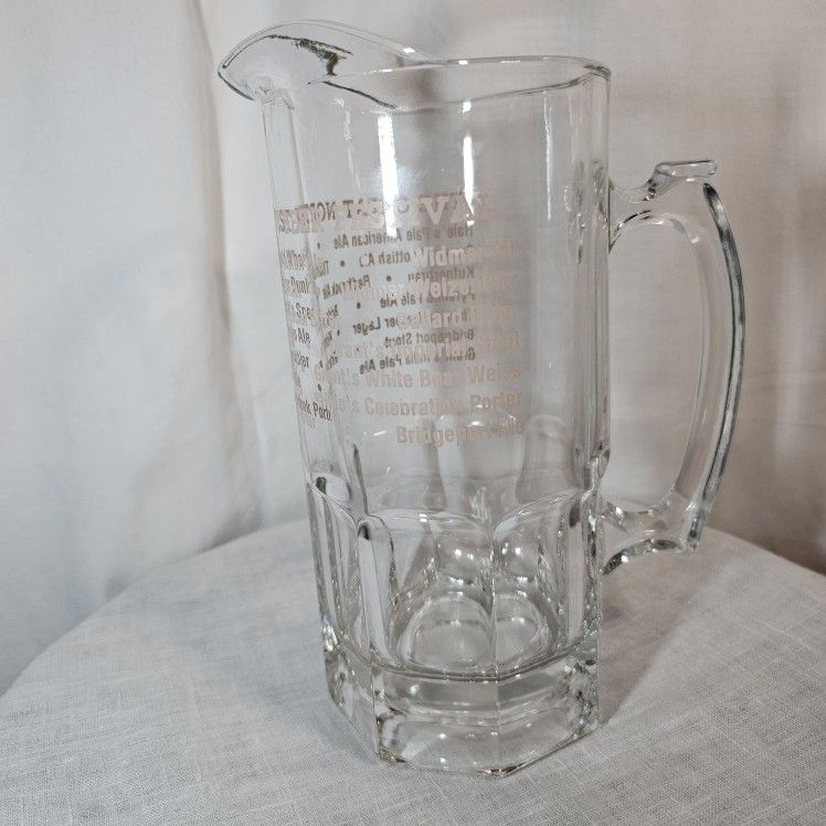 Northwest Beer Festival Commemorative Pitcher / Huge Stein Glass
