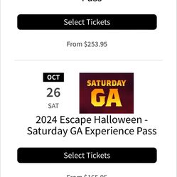 ESCAPE SATURDAY 2024 (2 Tickets)