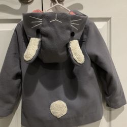 Girls 3T Bunny pea coat