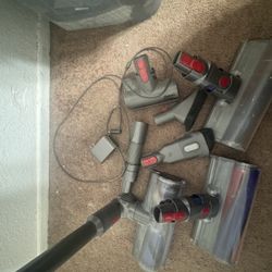 Dyson SV10 (needs Battery) With Attachments And Charger