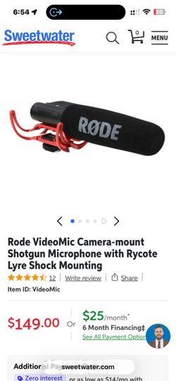 Rode VideoMic Camera Microphone