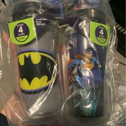 Batman And Superman Leak Proof Cupe