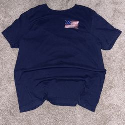 USN for Life Navy Blue Graphic T-Shirt – Size Large