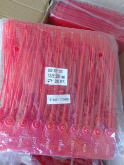 Red Zip Ties 200mm – 200 Pack