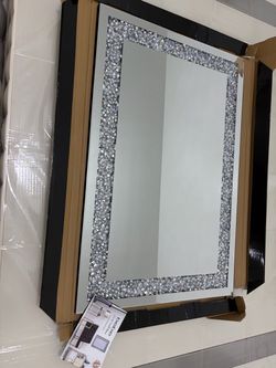 Bebe Crystal Embellished Wall Mirror