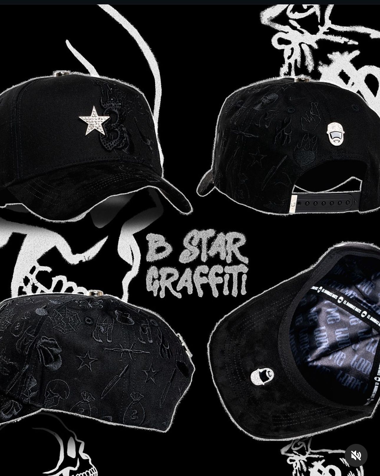 Barbas hats “B Star Graffiti”