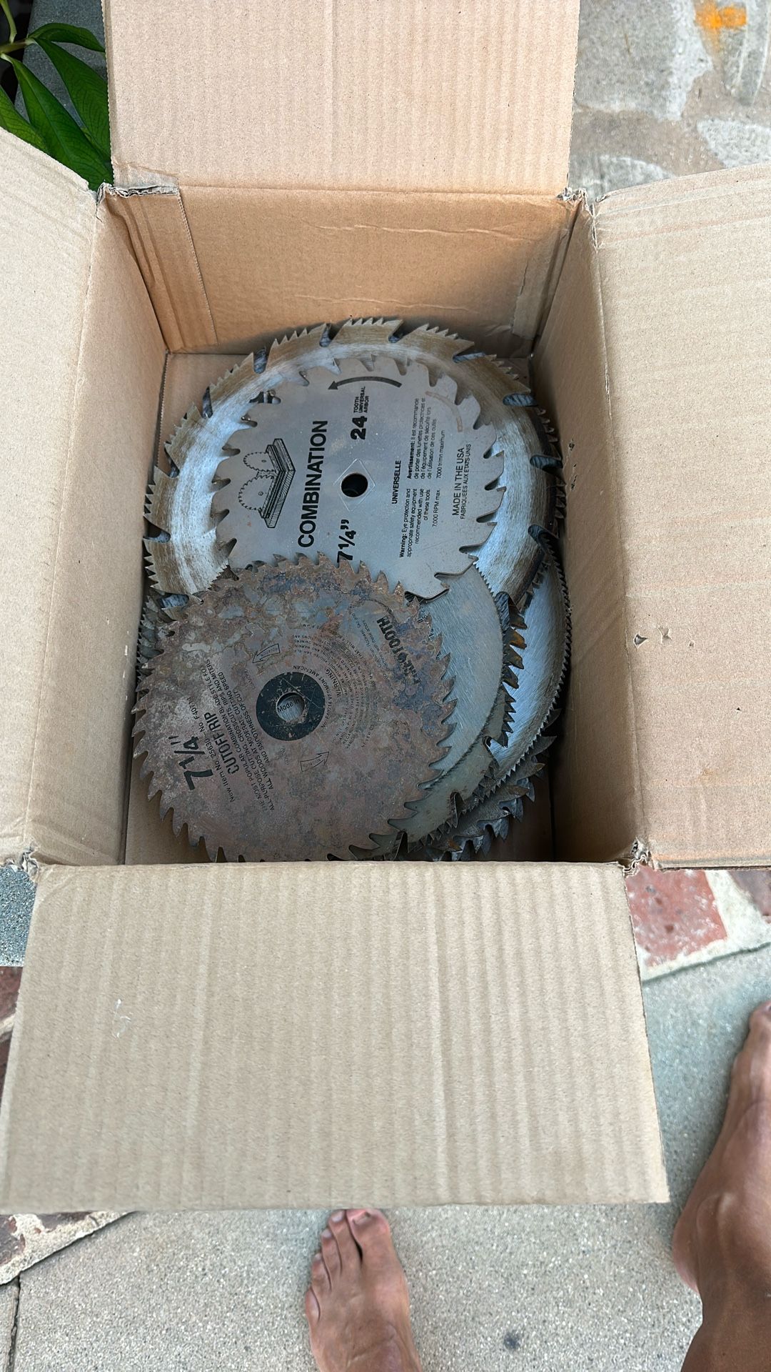 Free Saw Blades. 