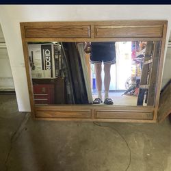 Wooden Framed Mirror