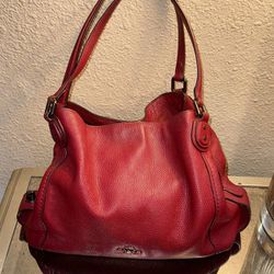 Coach Red Leather Purse