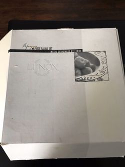 Lenox Spyro Black Salad set