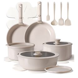 12-piece Cookware Set With Detachable Handles