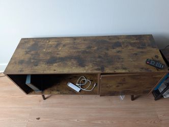Rustic Brown Wood TV Stand