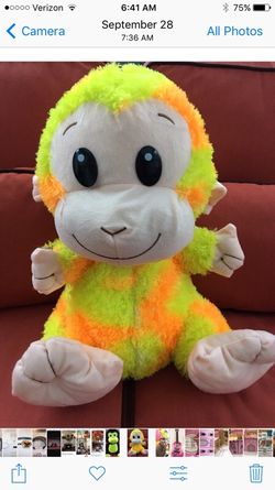 Stuffed monkey new