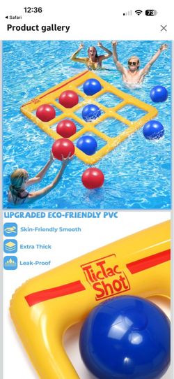 TicTac Shot Floating Tic-Tac-Toe Pool Game