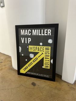 Mac Miller Autographed Space Migration Tour VIP Poster, Original Owner