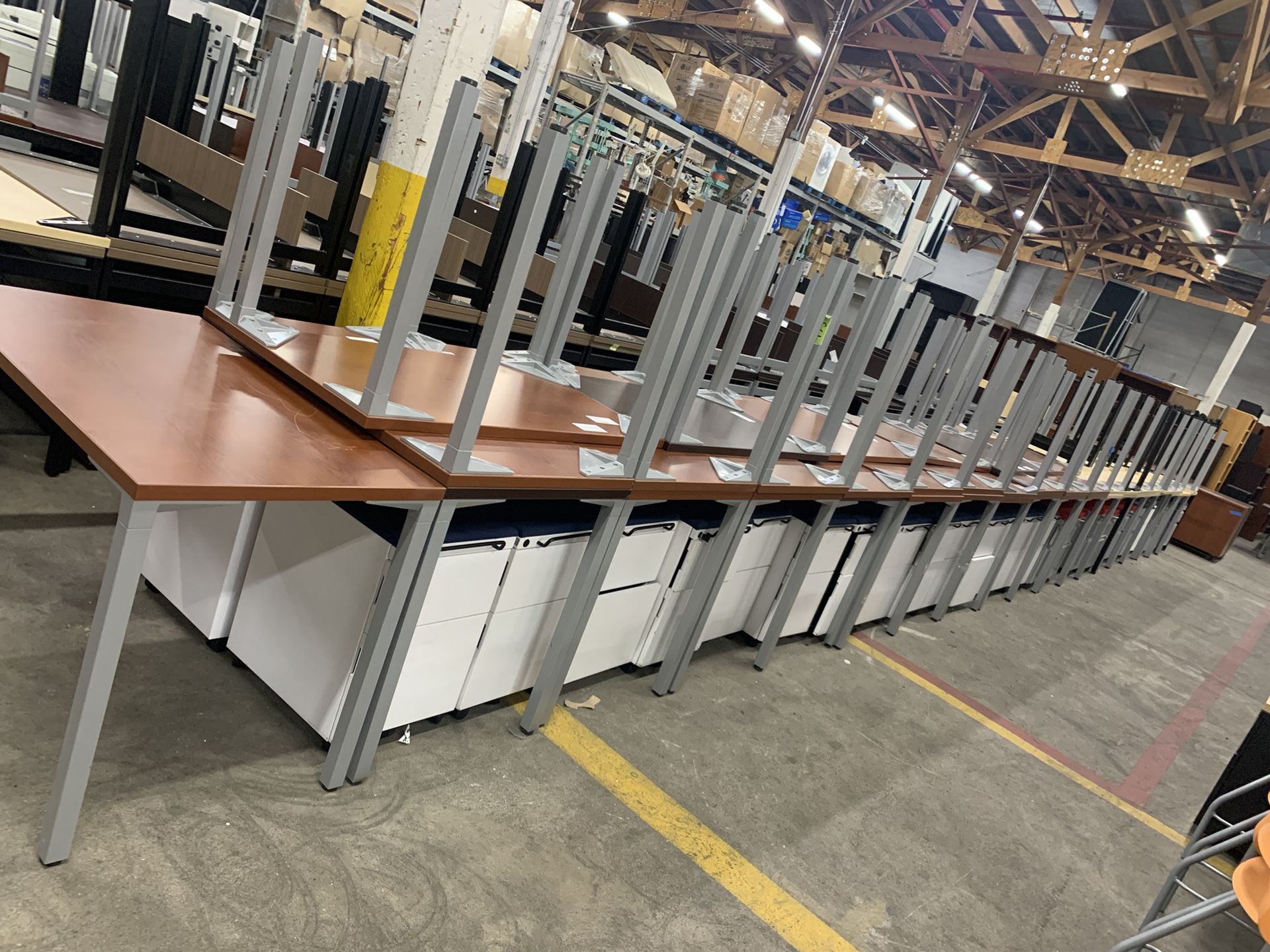 Commercial Grade Herman Miller Classroom Training Tables Desks Filing Cabinets