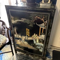Vintage Oriental Cabinet $100 