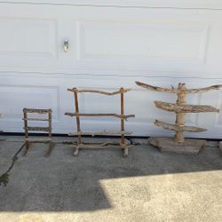 Beautiful Handmade Driftwood Jewelry Racks 
