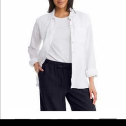 Jessica Simpson Ladies Gauze Button Up Shirt 