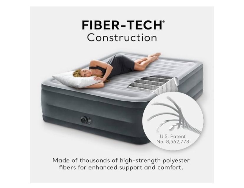 Intex 22 Inch Queen Air Mattress With Built in Pump