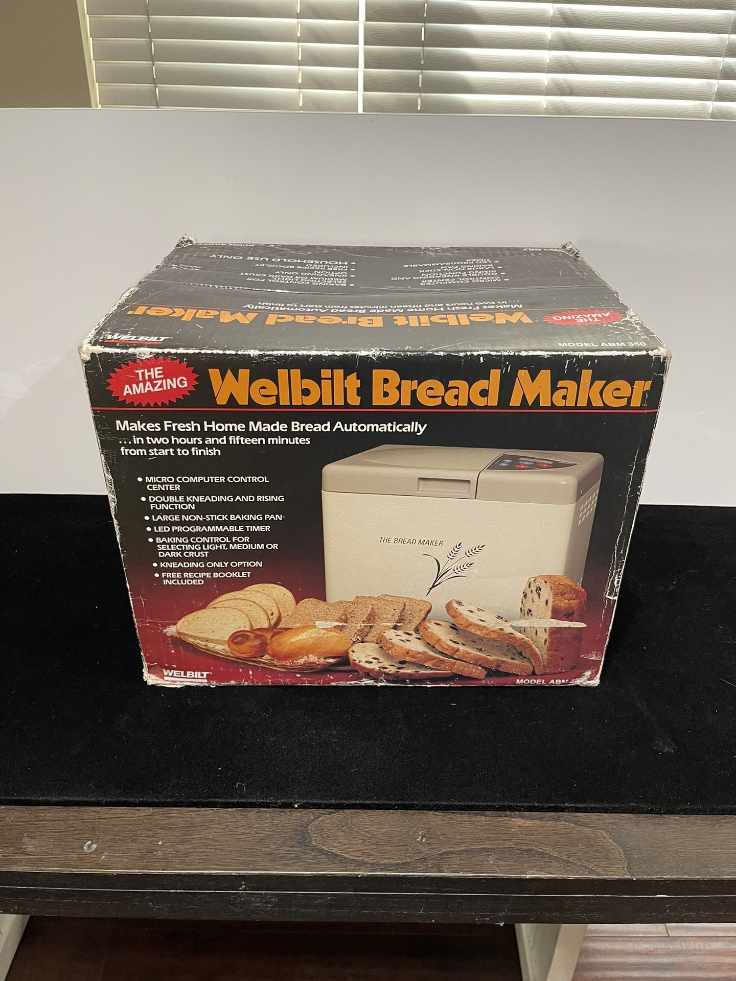 Vintage Never Open Welbilt ABM 350-3 Bread Maker Making Machine 1 lb LoafÂ