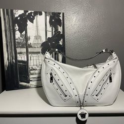 New Versace La Medusa Studded Hobo Bag