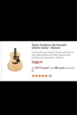 Acoustic Guitar Taylor Academy 12e