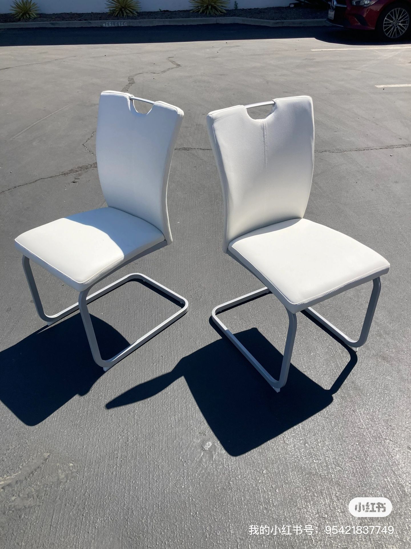 $40.00 Set Of 2!!! New PU Leather Cushion Modern Dining chairs
