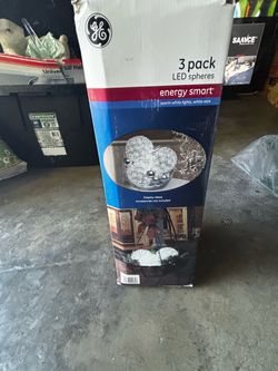 GE Energy Smart LED Sphere Lights 3-Pack