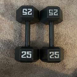 (BRAND NEW) 25 Pound Dumbbell Set