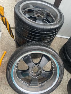 22 good rims tires