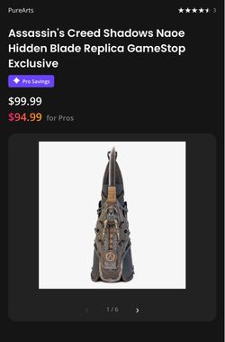 Assassin's Creed Shadows Naoe Hidden Blade Replica