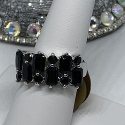 Onyx Type Ring Size 10.25 For $11