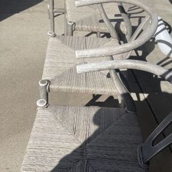 Pottery Barn Weaved Dinning Chairs