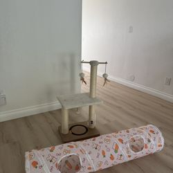 Cat Tree & Tunnel For Cats 