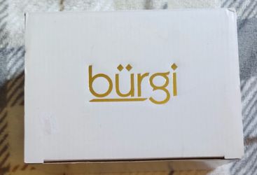 Bürgi Quilted Jewelry Organizer Box w/ Mirror Ring Holder & Watch Storage