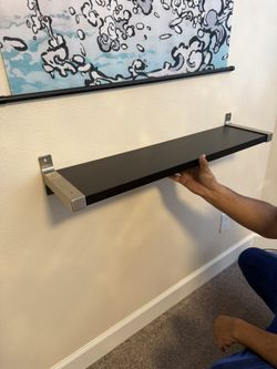 Set Of 2 Wooden Floating Shelves