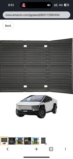 TPE Trunk Bed Mat for 2024 2025 Tesla Cybertruck - All-Weather, Odorless, High-Coverage Liner - 1PC Cargo Bed Mat, Cybertruck Must Have Accessories, C