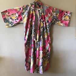 Vintage Japanese Geisha Kimono Robe (One Size)