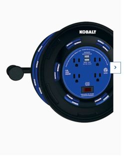 Kobalt 4 Outlet Kobalt Black/blue Cord Reel 2 USB 14/3 for Sale in Moapa,  NV - OfferUp
