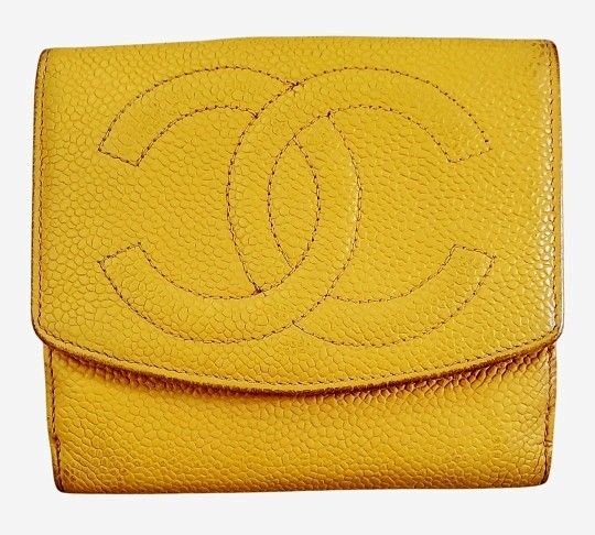 Caviar Leather Bi Fold Wallet,All Products : American Fashion Style Bags On Sale