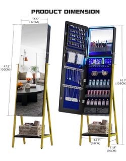 Jewelry Armoire Freestanding